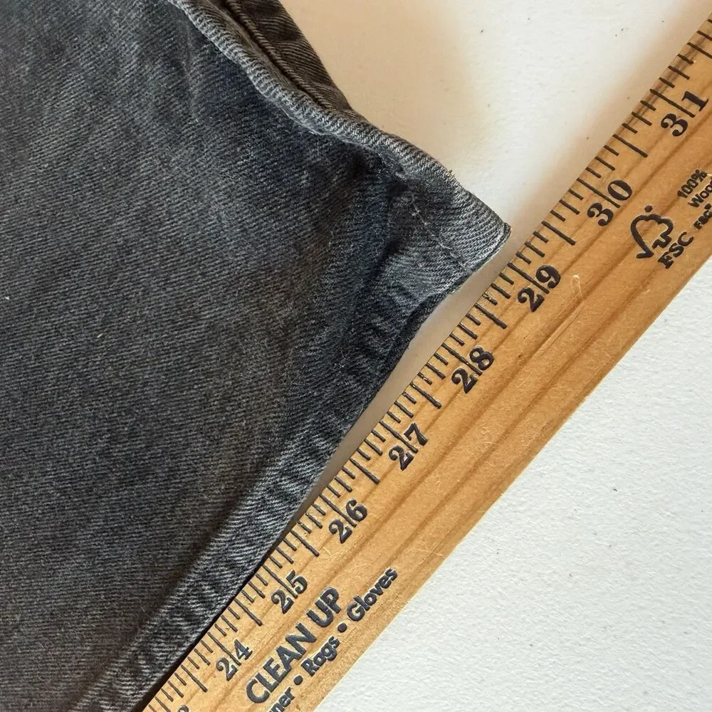 Vintage 90s Levi’s 550 Black Relaxed Taper Jeans 34x29 (Tag 18) Baggy Skater Fit